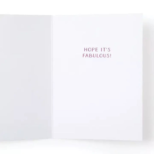 Happy Birthday rainbow cake card