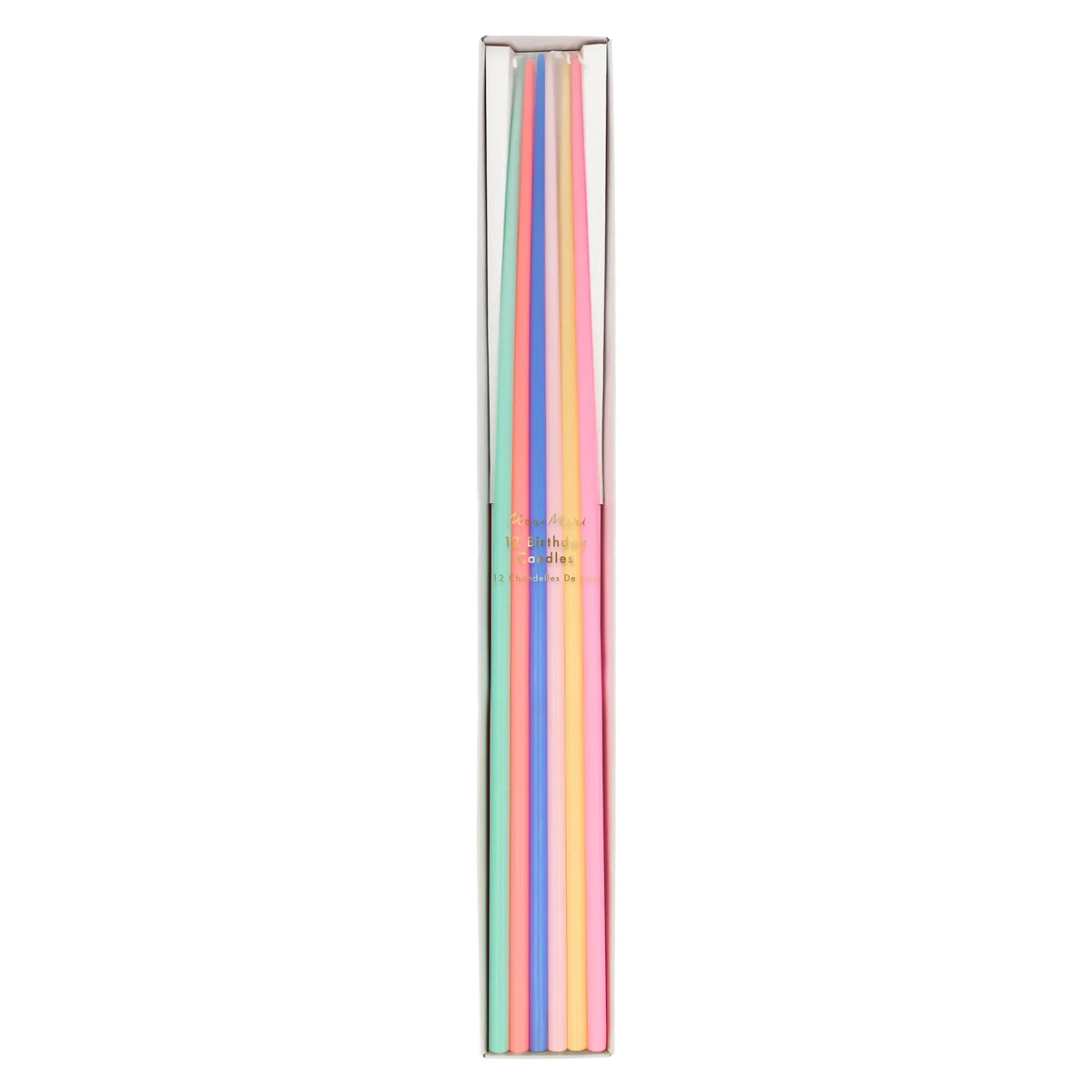 A set of six pastel-colored straws in a clear plastic tube package, featuring mint green, light blue, pink, orange, yellow, and lavender.