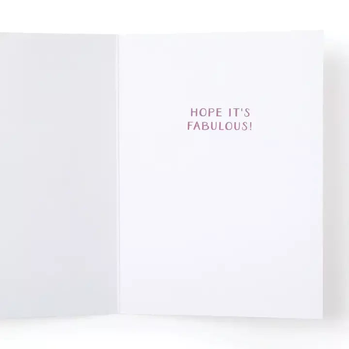 Happy Birthday rainbow cake card