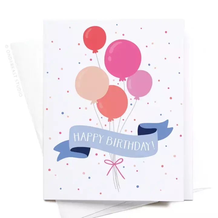 Happy Birthday Ballons Card