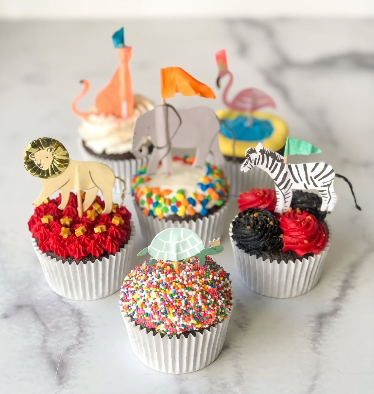 Circus Animals Cupcakes