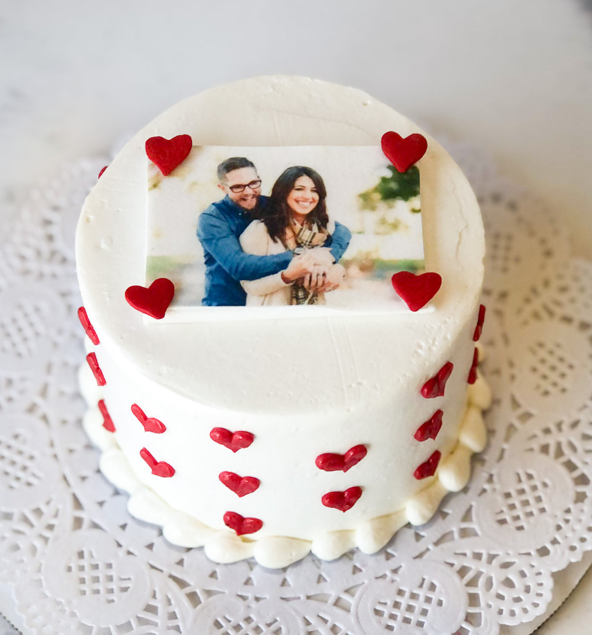 Sweetheart Photo Cake