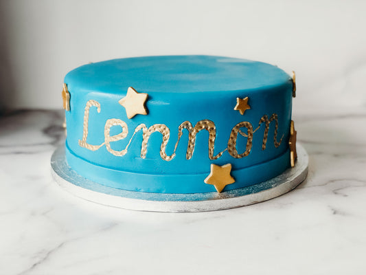 Gold Stars Cake