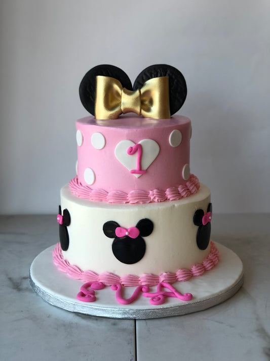 Minnie Mouse Cake - Option B, 2 Tier