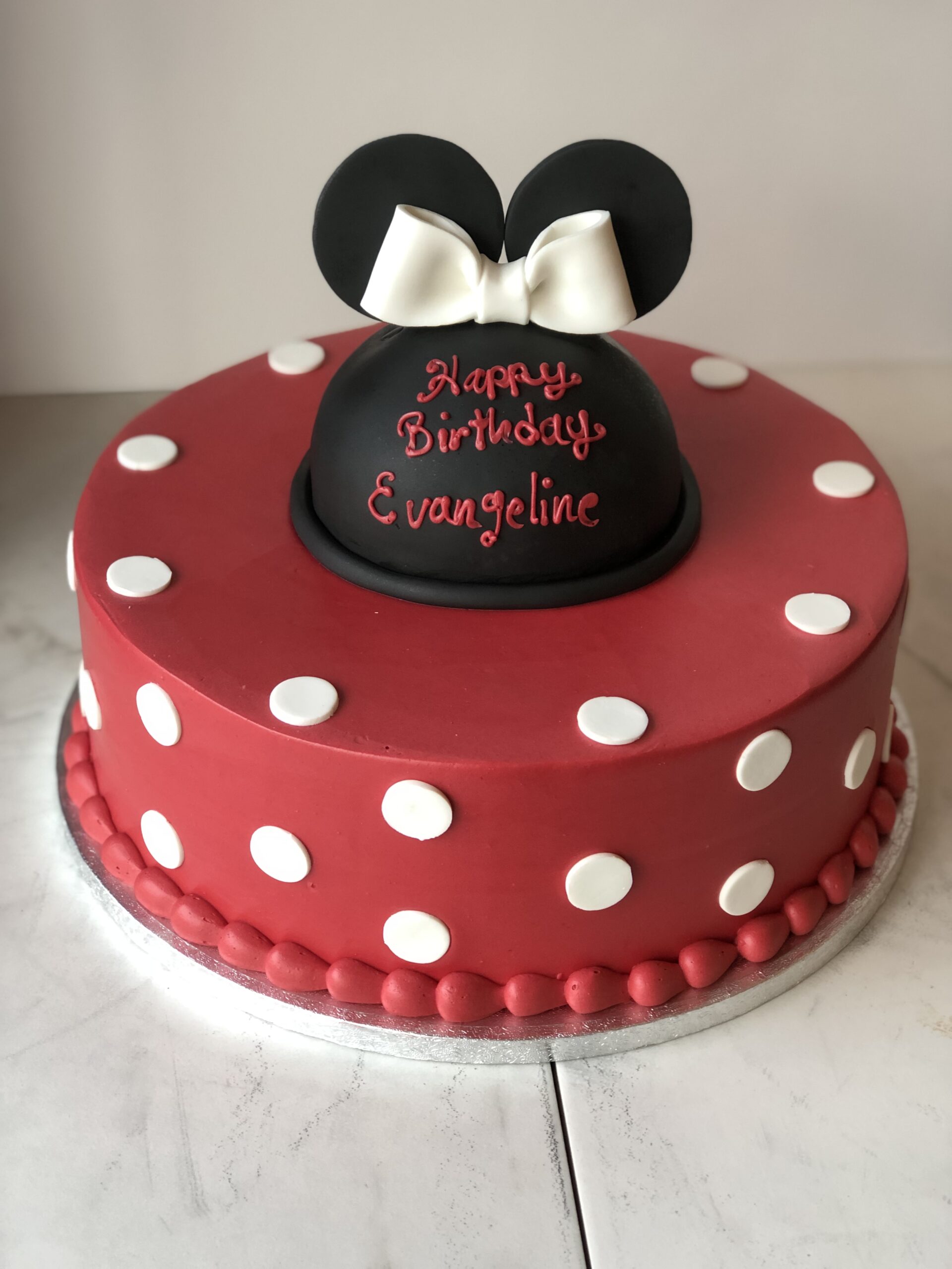 Red Minnie Mouse Cake – Lark Cake Shop