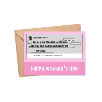 The Bank of Mom Card