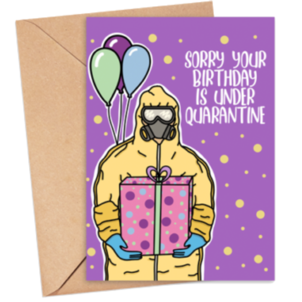 Quarantine Birthday Card Lark Cake Shop